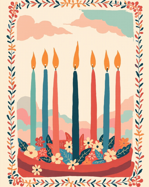 Kwanzaa e-card design