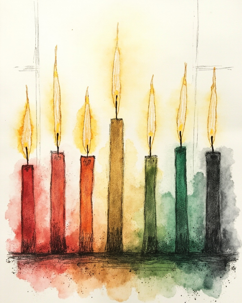 Kwanzaa e-card design