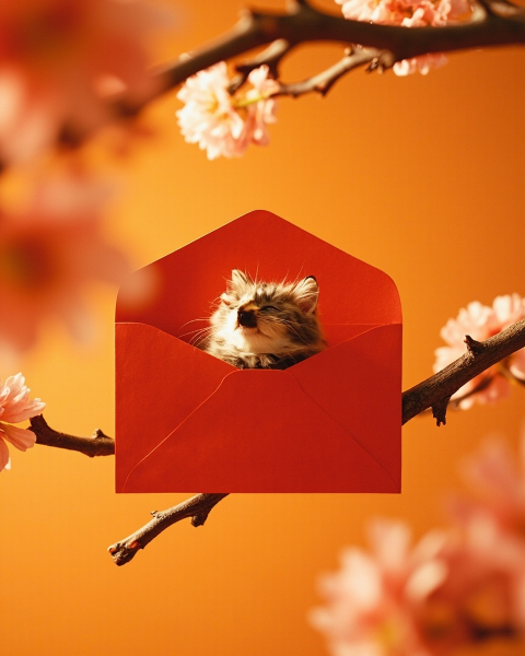 Lunar new year e-card design