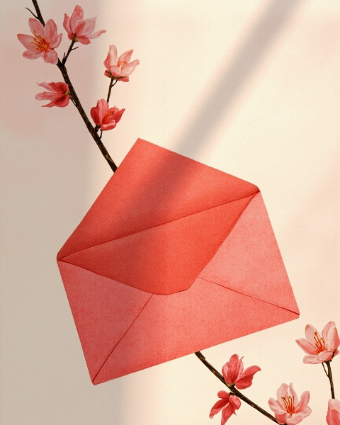 Lunar new year e-card design