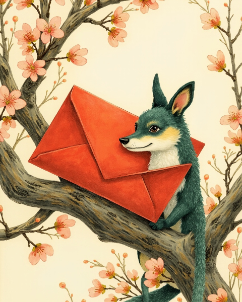 Lunar new year e-card design