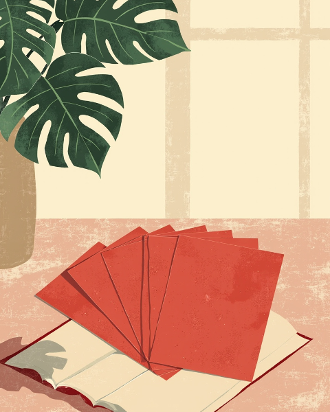 Lunar new year e-card design