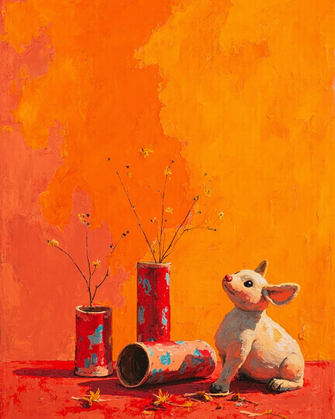 Lunar new year e-card design