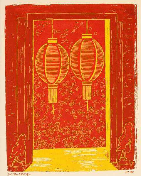 Lunar new year e-card design
