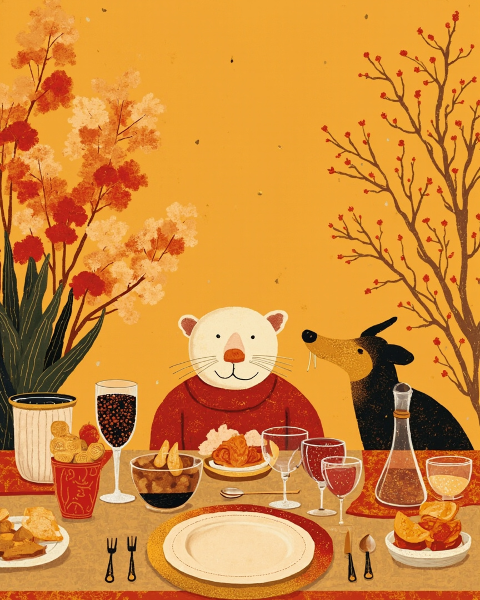 Lunar new year e-card design