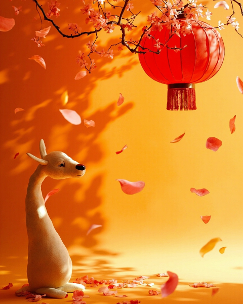 Lunar new year e-card design