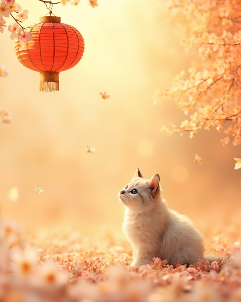 Lunar new year e-card design
