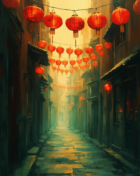 Lunar new year e-card design