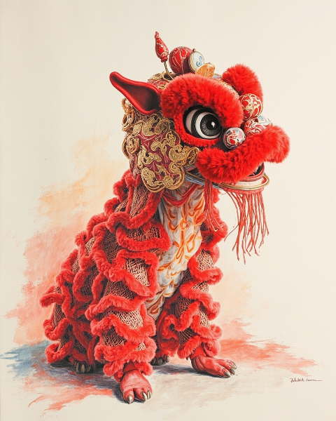 Lunar new year e-card design