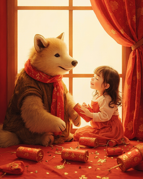 Lunar new year e-card design