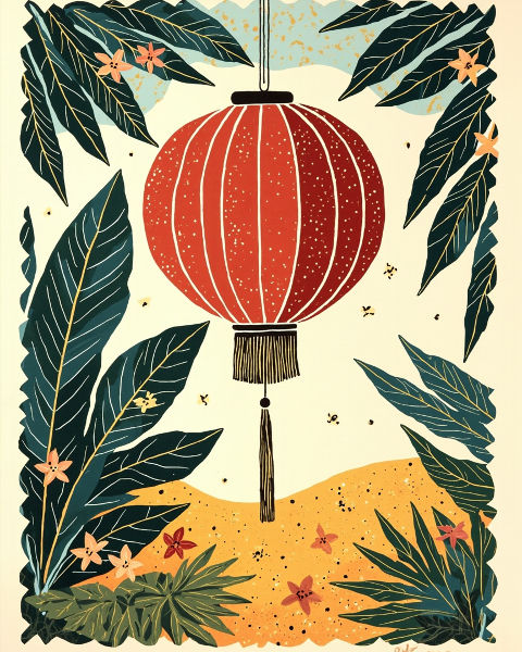 Lunar new year e-card design