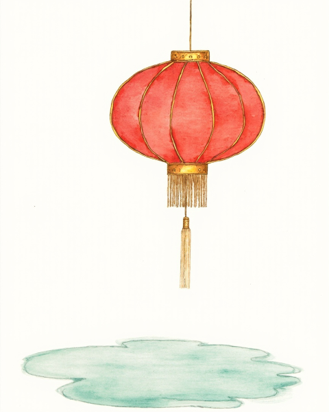 Lunar new year e-card design