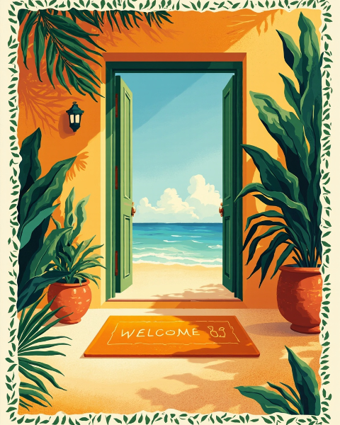 New home e-card design