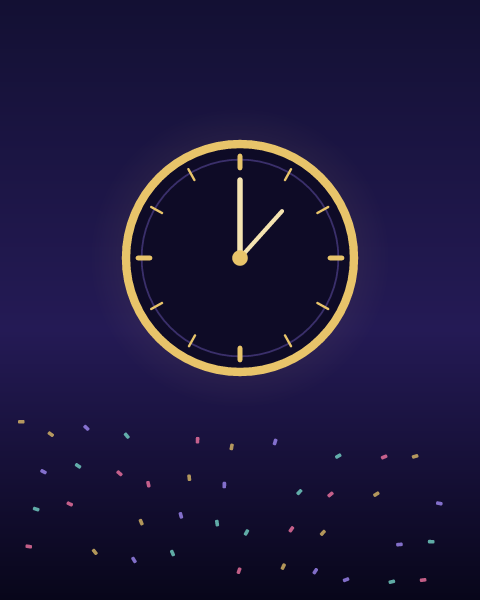 New year e-card design