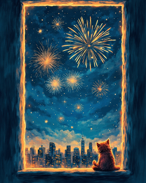 New year e-card design