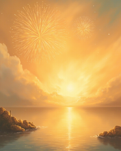 New year e-card design