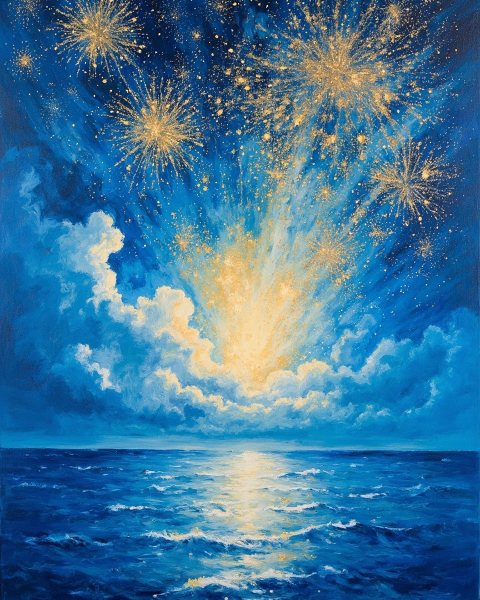 New year e-card design