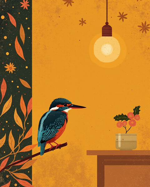 New year e-card design