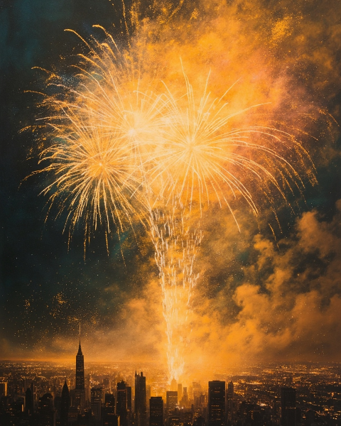 New year e-card design