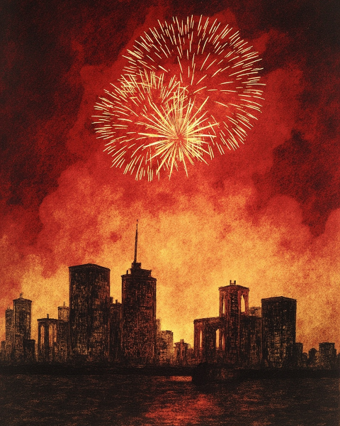 New year e-card design