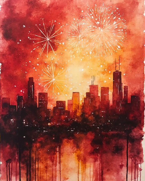 New year e-card design