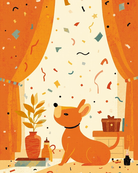 New year e-card design