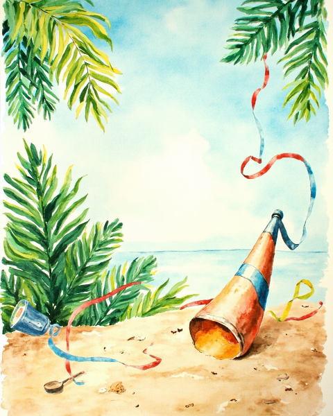 New year e-card design