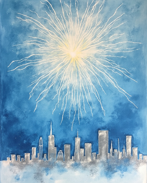 New year e-card design