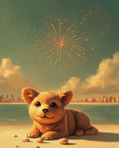 New year e-card design