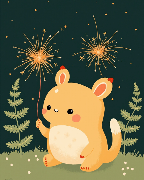 New year e-card design