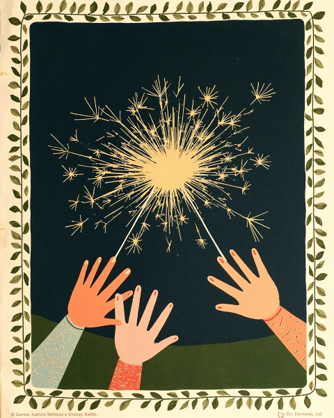 New year e-card design