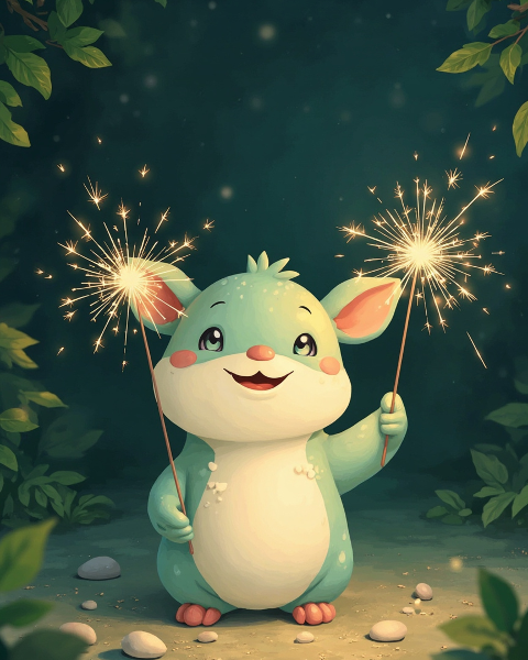 New year e-card design