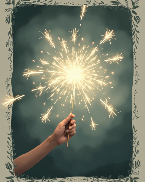 New year e-card design
