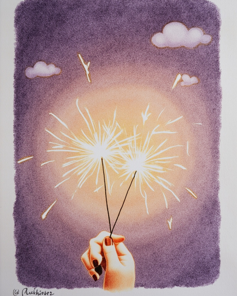 New year e-card design