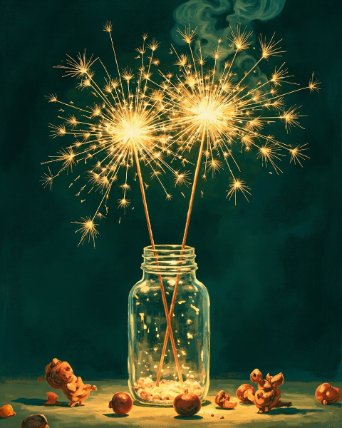 New year e-card design