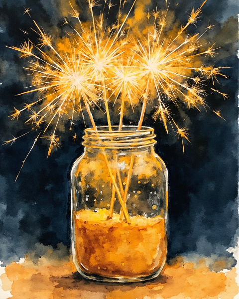 New year e-card design