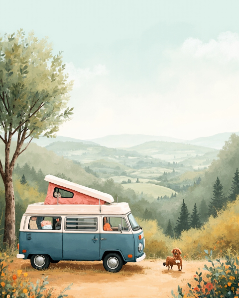 Retirement e-card design