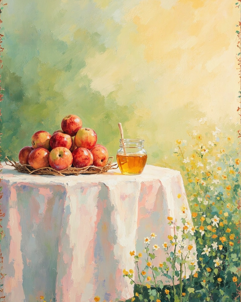 Rosh hashanah e-card design