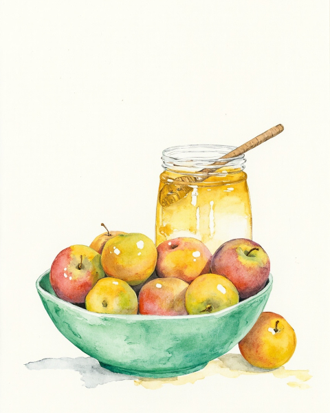 Rosh hashanah e-card design