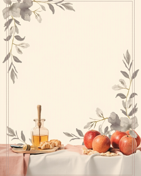 Rosh hashanah e-card design