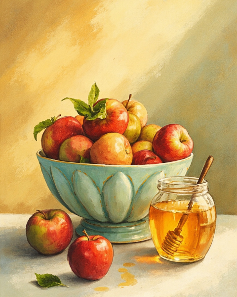 Rosh hashanah e-card design