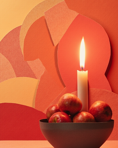 Rosh hashanah e-card design