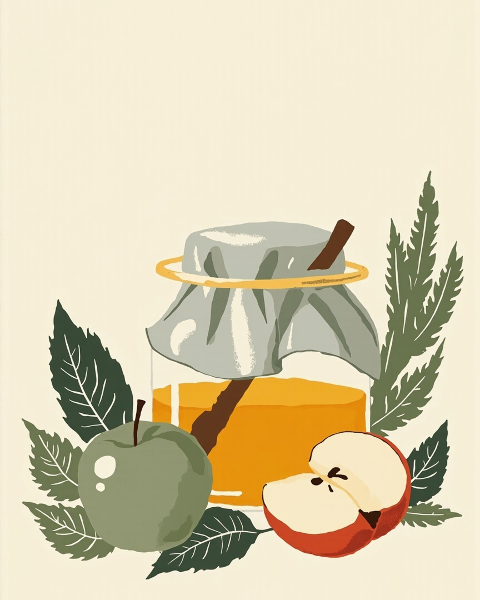 Rosh hashanah e-card design
