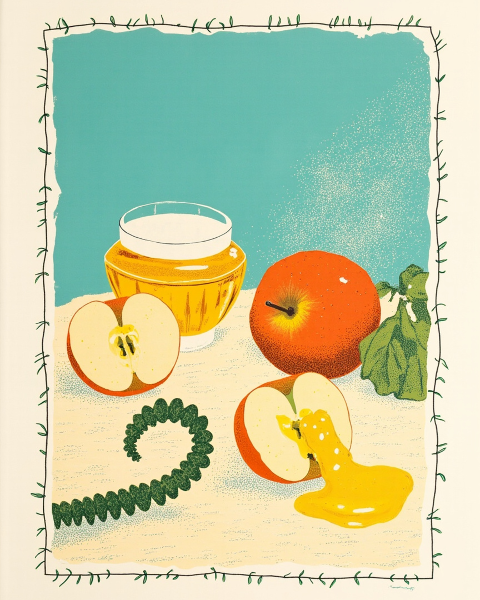 Rosh hashanah e-card design