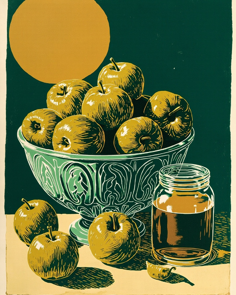 Rosh hashanah e-card design