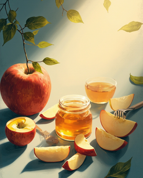 Rosh hashanah e-card design