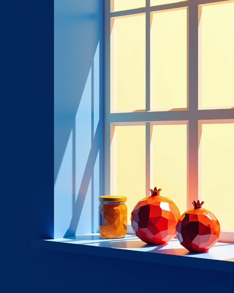Rosh hashanah e-card design