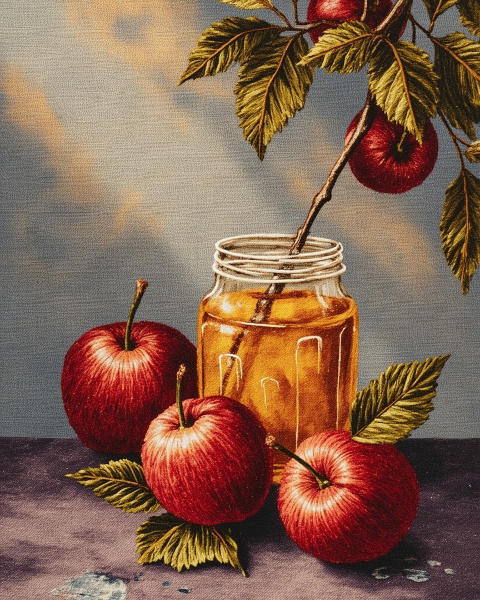 Rosh hashanah e-card design