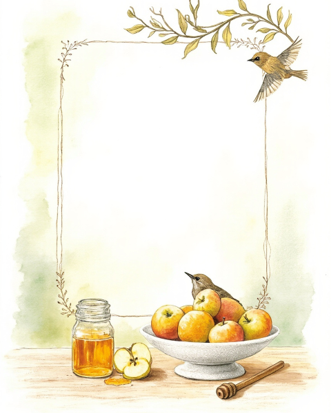 Rosh hashanah e-card design