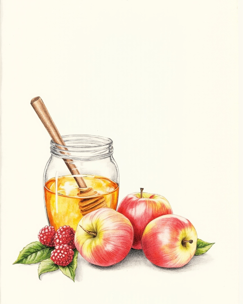 Rosh hashanah e-card design